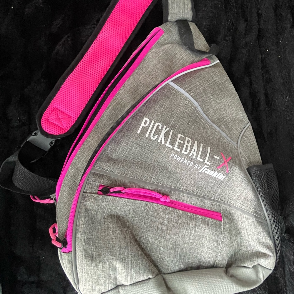 Franklin Pickleball-X Sling Bag - Gray and Pink